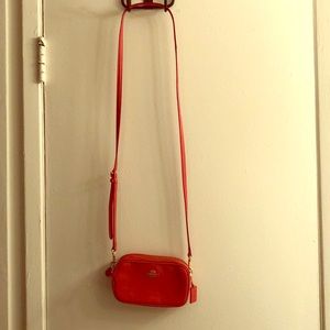 Coach Top Zip Crossbody Bag - Orange
